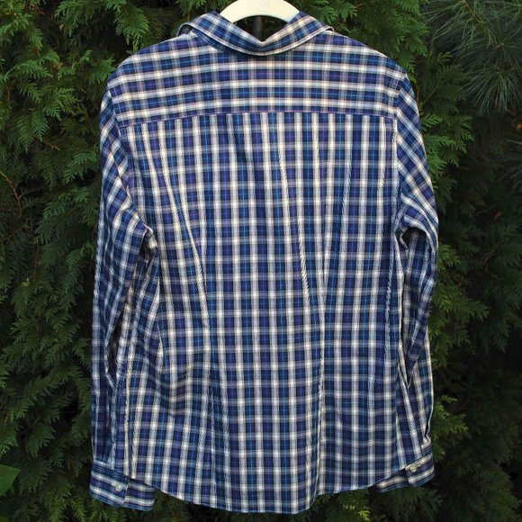 Lands' End Plaid Buttondown Top - Picture 2 of 3